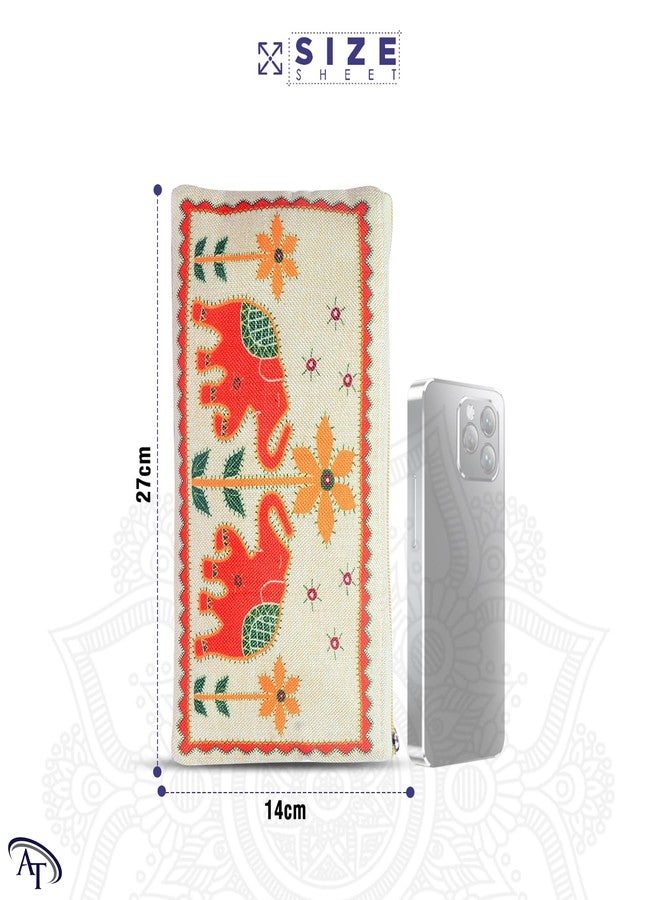 AT Ankit Traders Traditional Embroidered Zipper Purse for Women Pack of 24 | Return Gifts for Baby Shower, Haldi, Mehendi, Wedding | Multicolor Ethnic Pouch Set - Image 2